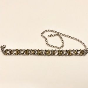 Chico’s Metallic Metal Chain Belt